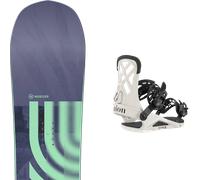 Pack snowboard." Nidecker Astral Tbc 26 + Fixations - Femme - Violet / Vert - taille 143 - modèle 2026