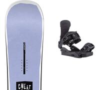 Pack snowboard." Nidecker Cheat Code W Tbc 26 + Fixations - Femme - Violet / Noir - taille 142 - modèle 2026
