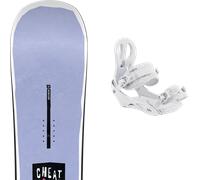 Pack snowboard." Nidecker Cheat Code W Tbc 26 + Fixations - Femme - Violet / Noir - taille 142 - modèle 2026
