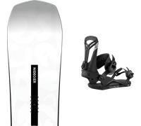 Pack snowboard." Nidecker Escape Tbc 26 + Fixations - Homme - Blanc - taille 169W - modèle 2026
