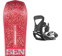 Pack snowboard." Nidecker Sensor Tbc 26 + Fixations - Homme - Rouge - taille 159W - modèle 2026