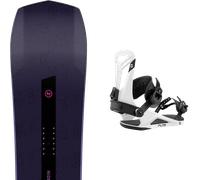 Pack snowboard." Nidecker Thruster Tbc 26 + Fixations - Mixte - Noir - taille 159 - modèle 2026