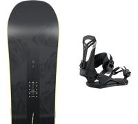 Pack snowboard." Nitro Beast Black 26 + Fixations - Homme - Noir / Gris - taille 155 - modèle 2026