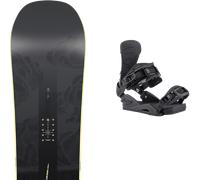 Pack snowboard." Nitro Beast Black 26 + Fixations - Homme - Noir / Gris - taille 158 - modèle 2026