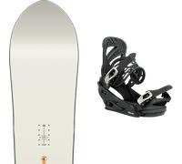 Pack snowboard." Nitro Drop W White/khaki 26 + Fixations - Femme - Blanc / Vert - taille 149 - modèle 2026