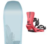 Pack snowboard." Nitro Karma W 25 + Fixations - Femme - Bleu - taille 144 - modèle 2025