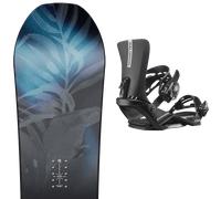 Pack snowboard." Nitro Lectra Cam-out W 26 + Fixations - Femme - Noir / Bleu - taille 142 - modèle 2026