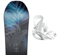 Pack snowboard." Nitro Lectra Cam-out W 26 + Fixations - Femme - Noir / Bleu - taille 149 - modèle 2026