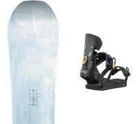 Pack snowboard." Nitro Lectra W Abstract White/multi 26 + Fixations - Femme - Bleu / Rouge / Rose - taille 146 - modèle 2026