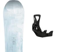 Pack snowboard." Nitro Lectra W Abstract White/multi 26 + Fixations - Femme - Bleu / Rouge / Rose - taille 152 - modèle 2026