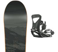 Pack snowboard." Nitro Magnum 26 + Fixations - Homme - Noir / Orange - taille 163 - modèle 2026