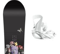 Pack snowboard." Nitro Mercy W Black/multi 26 + Fixations - Femme - Noir / Multicolore - taille 149 - modèle 2026
