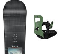 Pack snowboard." Nitro Mini Thrills Black/multi 26 + Fixations - Enfant - Noir / Gris / Multicolore - taille 138 - modèle 2026