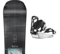 Pack snowboard." Nitro Mini Thrills Black/multi 26 + Fixations - Enfant - Noir / Gris / Multicolore - taille 148 - modèle 2026