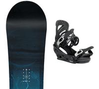 Pack snowboard." Nitro Mystique W 26 + Fixations - Femme - Bleu / Noir - taille 142 - modèle 2026