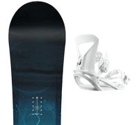 Pack snowboard." Nitro Mystique W 26 + Fixations - Femme - Bleu / Noir - taille 149 - modèle 2026