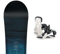 Pack snowboard." Nitro Mystique W 26 + Fixations - Femme - Bleu / Noir - taille 155 - modèle 2026