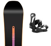 Pack snowboard." Nitro Prime Chroma Cam-out 26 + Fixations - Homme - Noir / Multicolore - taille 152 - modèle 2026