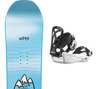Pack snowboard." Nitro Ripper Kids Blue 26 + Fixations - Enfant - Bleu - taille 116 - modèle 2026