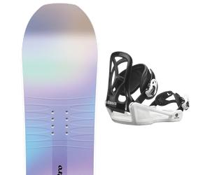 Pack snowboard." Nitro Spirit Kids 26 + Fixations - Enfant - Violet / Multicolore - taille 96 - modèle 2026