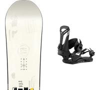 Pack snowboard." Nitro T1 White 26 + Fixations - Mixte - Blanc - taille 158W - modèle 2026