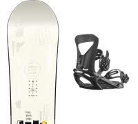 Pack snowboard." Nitro T1 White 26 + Fixations - Mixte - Blanc - taille 158W - modèle 2026
