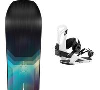 Pack snowboard." Nitro Team Black/multi 26 + Fixations - Homme - Noir / Multicolore - taille 157 - modèle 2026