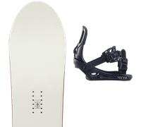 Pack snowboard." Ride Compact 25 + Fixations - Femme - Blanc - taille 146 - modèle 2025