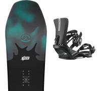 Pack snowboard." Ride Deep Fake Black/blue 26 + Fixations - Homme - Noir / Jaune / Bleu - taille 159 - modèle 2026