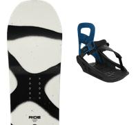Pack snowboard." Ride Lowride White/black 26 + Fixations - Enfant - Noir / Blanc - taille 90 - modèle 2026
