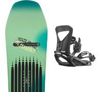 Pack snowboard." Ride Moderator Green/black 26 + Fixations - Homme - Vert / Bleu / Noir - taille 157W - modèle 2026