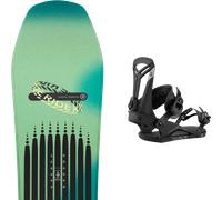 Pack snowboard." Ride Moderator Green/black 26 + Fixations - Homme - Vert / Bleu / Noir - taille 161W - modèle 2026