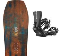 Pack snowboard." Ride Mtn Pig Brown/blue 26 + Fixations - Homme - Marron / Bleu / Noir - taille 159 - modèle 2026