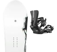 Pack snowboard." Ride Saturday White/black 26 + Fixations - Femme - Blanc / Noir - taille 150 - modèle 2026
