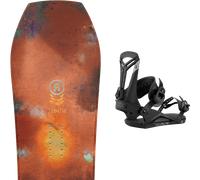 Pack snowboard." Ride Twinpig Brown 26 + Fixations - Mixte - Marron / Orange - taille 154 - modèle 2026