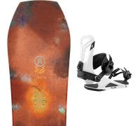 Pack snowboard." Ride Twinpig Brown 26 + Fixations - Mixte - Marron / Orange - taille 156W - modèle 2026