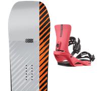 Pack snowboard." Rome Agent 25 + Fixations - Homme - Blanc / Rouge - taille 161W - modèle 2025