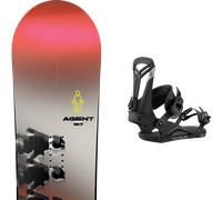 Pack snowboard." Rome Agent Grey/red/black 26 + Fixations - Homme - Gris - taille 158W - modèle 2026
