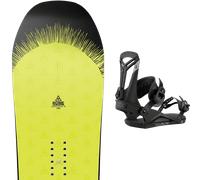Pack snowboard." Rome Artifact 25 + Fixations - Homme - Noir / Jaune - taille 155W - modèle 2025