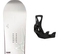 Pack snowboard." Rome Hype White/grey 26 + Fixations - Femme - Blanc - taille 143 - modèle 2026