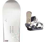 Pack snowboard." Rome Hype White/grey 26 + Fixations - Femme - Blanc - taille 143 - modèle 2026