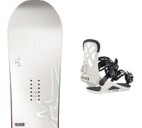 Pack snowboard." Rome Hype White/grey 26 + Fixations - Femme - Blanc - taille 143 - modèle 2026