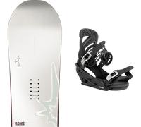 Pack snowboard." Rome Hype White/grey 26 + Fixations - Femme - Blanc - taille 143 - modèle 2026