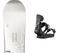 Pack snowboard." Rome Hype White/grey 26 + Fixations - Femme - Blanc - taille 143 - modèle 2026