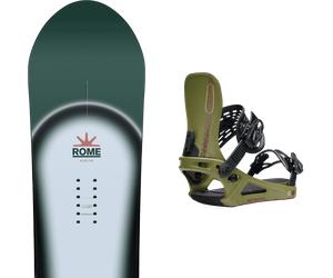 Pack snowboard." Rome Muse Green/grey/black 26 + Fixations - Femme - Vert - taille 148 - modèle 2026