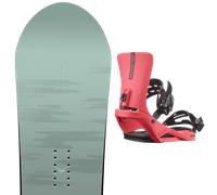 Pack snowboard." Rome Muse W 25 + Fixations - Femme - Vert / Violet - taille 146 - modèle 2025