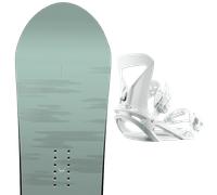 Pack snowboard." Rome Muse W 25 + Fixations - Femme - Vert / Violet - taille 146 - modèle 2025