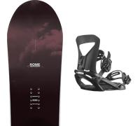 Pack snowboard." Rome Stale Crewzer Black Red 26 + Fixations - Homme - Noir / Marron - taille 160 - modèle 2026