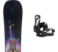 Pack snowboard." Rossignol Ampage Vol.2 Black/multi 26 + Fixations - Homme - Noir / Multicolore - taille 155 - modèle 2026