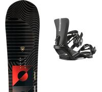 Pack snowboard." Rossignol Evader Black/red 26 + Fixations - Homme - Noir / Multicolore - taille 165W - modèle 2026